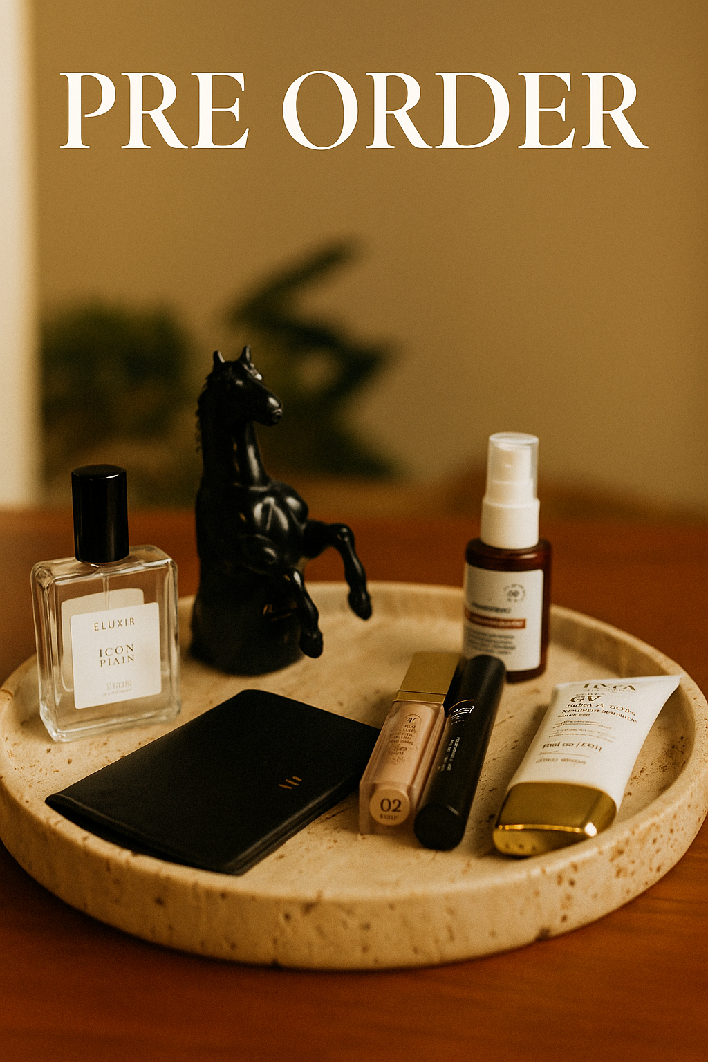 NATURAL TRAVERTINE VANITY TRAY