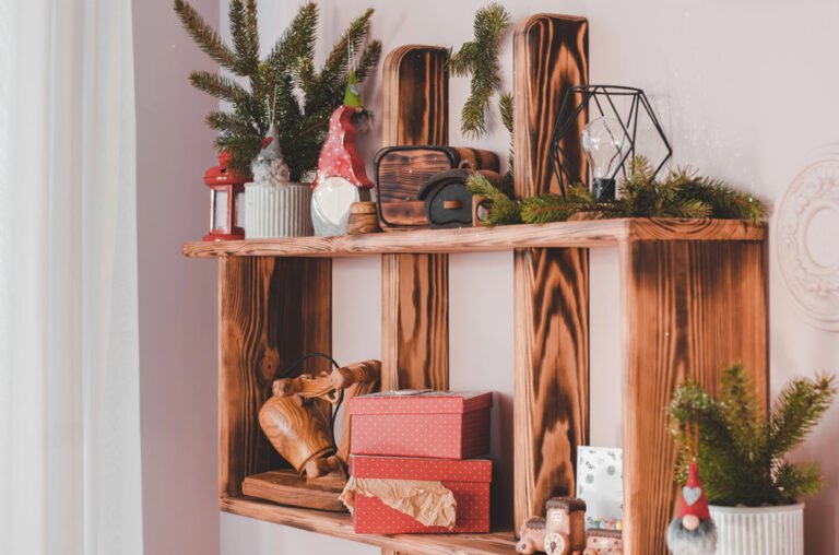 100 Cozy Christmas Shelf Decor Ideas to Warm Up Your Home