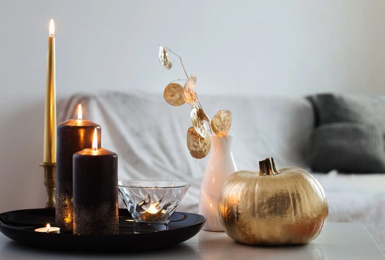 The Secret to Moody Halloween Tray Decor